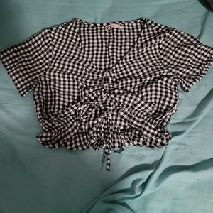 SO checkered blouse